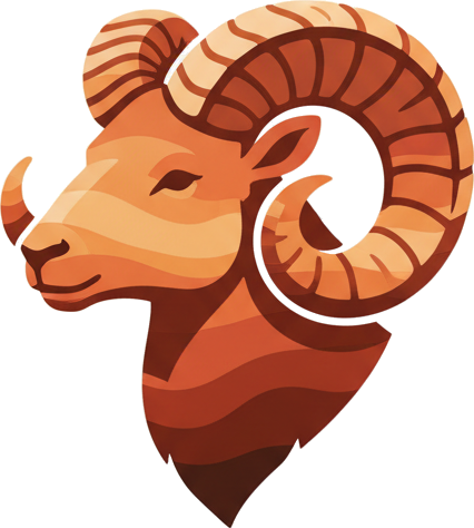 Bighorn Rammed Earth strata ram logo